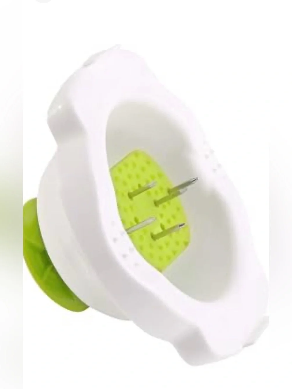 White and Lime Green Kitchen Vegetable Slicer